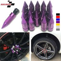 Racing Composite Nut Anti Theft Wheel Lug Nut Bolt With Spikes Extended Tuner Wheels Rims Lug Nuts M12X1.5/M12X1.25 Nails  Screws Fasteners