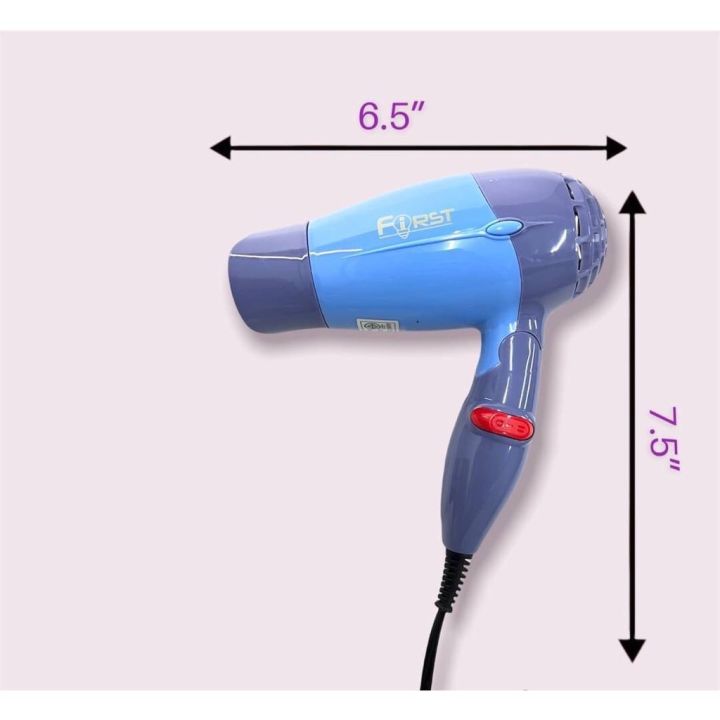 ไดร์เป่าผม-first-รุ่น-f-536-2000-วัตต์-ftee78-ปรับความร้อนได้-2-ระดับ-ไดร์ราคาถูก-ขนาดพกพา-ขนาดกะทัดรัด-แบบพับเก็บได้-ลมแรงมาก-น้ำหนักเบา-ใช้งานง่