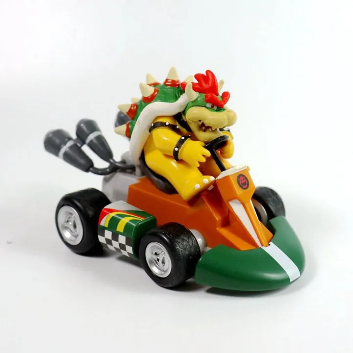 YJuSuper Mario Bro Figure Pull-Back Racers Kart Mario Luigi Yoshi Tode ...