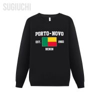 Men Women Hoodies Benin EST.1960 Porto-Novo Capital Hoodie Pullover Sweatshirts O-Neck Hip Hop Style Cotton Unisex