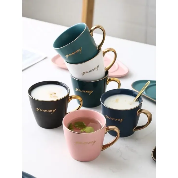 coffee cup saucer with spoon ceramic home afternoon tea set European