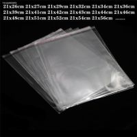 ⊙ↂ✕ 100/pcs multi-size OPP self-adhesive bag for wedding birthday gift jewelry packaging re-sealable transparent small plastic bag