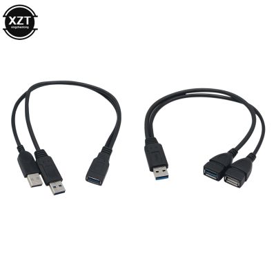 Baru USB 3.0 Plug Ke USB 3.0 USB 2.0 Kabel Ekstensi Soket M/F F/M Konverter Adaptor Daya Y Splitter
