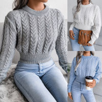 Knitted Sweater Womens 2021 Winter Warm Long Sleeve Jumper Top Ladies Fashion New O-neck Knitted Pullover Sweatershirt For Women2023