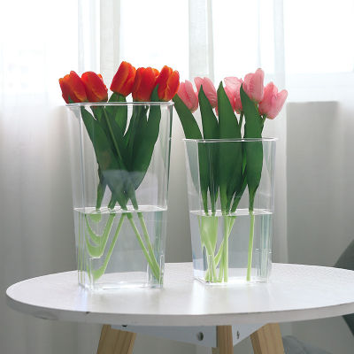 Material Acrylic Flower Arranging Bucket European Style Stamping Resistance High Transparency Material Quality