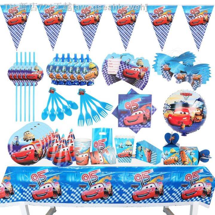 cw-lightning-cars-kids-birthday-disposable-tableware-plate-napkin-baby-shower-decorations