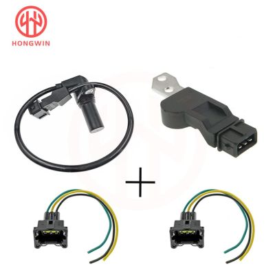New Camshaft &amp; Crankshaft Position Sensor 96253544 96253542 &amp; Connector Plug Wire For Chevrolet Aveo Aveo5 / Potatic Wave Daewoo
