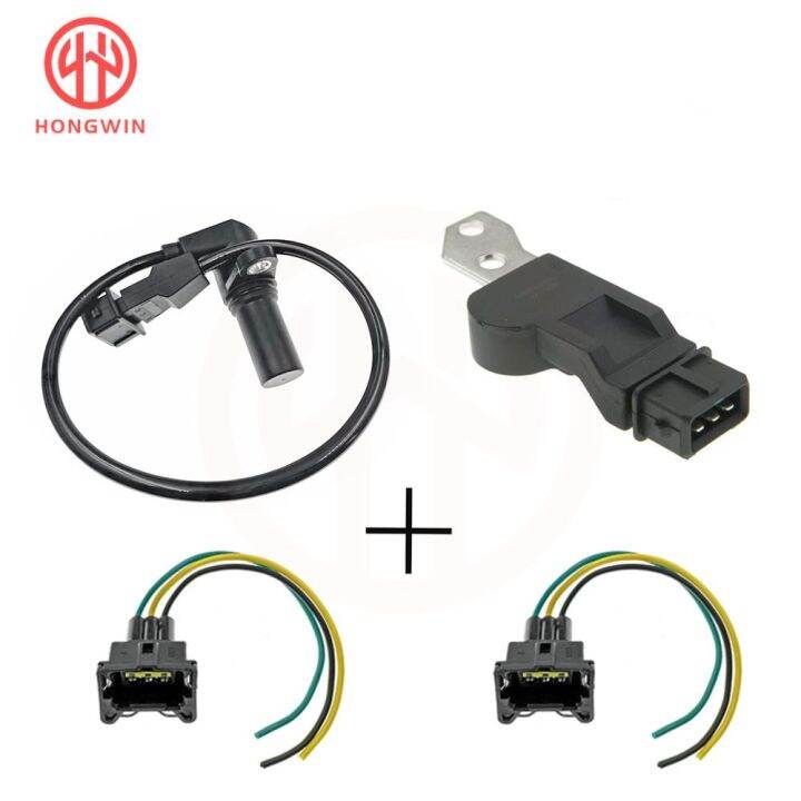 New Camshaft & Crankshaft Position Sensor 96253544 96253542 & Connector ...