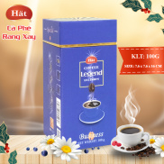 Cà phê bột rang xay nguyên chất Hat Coffee, hộp giấy xanh dương 100g