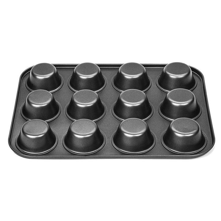 heavy-duty-carbon-steel-cupcake-baking-tray-12-mini-cup-cupcake-shaped-cake-pan-nonstick-cupcake-baking-tray-cupcake-mold