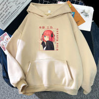 Anime the quintessential quintuplets Nino nakano print Hoodie Japanese Style Streetwear Harajuku Graphic Sweatshirt Uni Tops