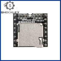 Shockley โมดูล MP3 TF ขนาดเล็กสีดำเข้ากันได้กับเมนบอร์ด R3 Arduino UNO