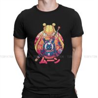 Samurai Cat Ninja Japanese Tshirt For Men Moon Soft Casual Sweatshirts T Shirt High Quality New Design Loose