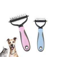 Dog Comb Pet Hair Removal Comb Cat Grooming Brush Detangler Fur Trimming Pet Grooming Tool Dog Brush For Long Hair Teddy