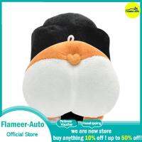 Flameer ที่ครอบลูกบิดรถน่ารักกำมะหยี่ขนยาวประดับรถลายการ์ตูนฝาครอบที่จับ