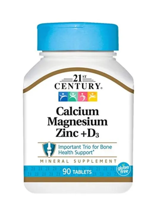 21st Century Calcium Magnesium Zinc + D3 90 Tablets | Lazada.co.th