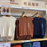 UNIQLO เสื้อกั๊กกันหนาวสำหรับผู้หญิง/ผู้ชาย/เด็กหญิง,เสื้อกั๊กกันลม Ma3 Jia3 453571ดอกไม้ใหม่สำหรับฤดูใบไม้ผลิและฤดูใบไม้ร่วง