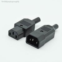 ❉❉ IEC Straight Cable Plug Connector C13 C14 10A 250V Black female male Plug Rewirable Power Connector 3 pin AC Socket