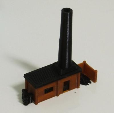 Outland Models Small Boiler House with Chimney N / Z Scale