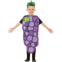 Boys Grape Red Apple Mascot Costume Fruit Cartoon Set Cosplay Advertising Kids Stage Performance Clothing Carnival Holiday Gift