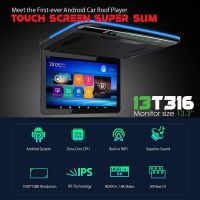 ?คมชัด?จอแอนดรอยเพดานรถระบบสัมผัส 13.3 นิ้วMICHIGA รุ่น13T316 Touch Screen Super slim จอหลังคาบางคมชัด RAM3 ROM32 จอ IPS