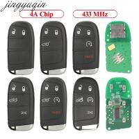 Jingyuqin 2/3/4/5 Tombol ระยะไกล Ki สัญญาณเตือนภัยเคลื่อนที่4A 433Mhz Untuk Fiat 500 500X 500L Toro 2015 2016 2017 2018 2019 Masuk Tanpa Ki Pintar