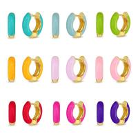 【YF】❉  1 New Fashion Color Enamel Earrings 2022 Trend Multicolor Small Ear Rings and Hoops Jewelry Gifts