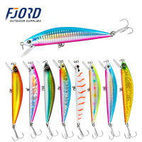 FJORD Hot Ramdom 5pcs 125mm 40g Minnow Laser Hard Professional SwimBait Artificial Bait Equipped FJORD Hook Sinking Fishing Lure