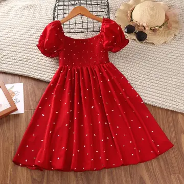 Red gown for hot sale 7th birthday