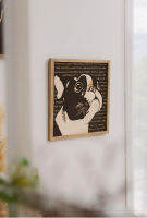 Wood Carving Wall Art/Bulldog