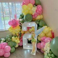 1Set Little Fairy Balloons 30 inch Pink Number Ballon Girl 1 2 3 4 5 6st Girls Kids Birthday Party Balloon Baby Shower Decortion Balloons