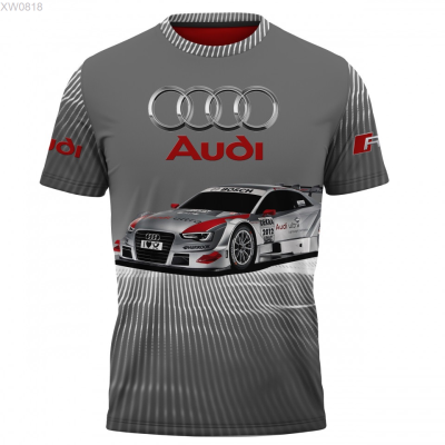 Audi NEW (สต็อกเพียงพอ) 2023 F1 D098 3D T Shirt T SHIRTคุณภาพสูง size:S-5XL