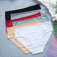 《Be love shop》Cotton Briefs Women High Waist Underwear Panties Female Underpants Solid Color Pantys Intimates Comfort Lingerie M-2XL Pantys