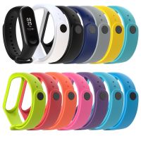 สายรัดสำหรับ Mi Band 6 Mi Band 5สร้อยข้อมือสำหรับ Miband 4สายซิลิโคนสำหรับ Mi Band 7 3สมาร์ทวอท์ชสายหัวเข็มขัดพลาสติก