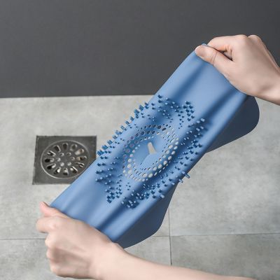 Shower Drain Cover Silicone Floor Drain Cover Hair Filter Toilet Kitchen Sink Strainer Bathroom Supplies Home Accessory