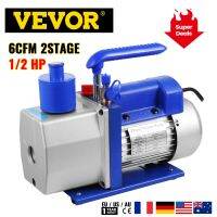 VEVOR 6CFM 2 Stage Refrigerant Vacuum Pump HVAC 1720RPM Refrigeration for Packing Household Air Condition Automobile Maintenance