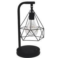 Retro Table Lamp Practical American Decorative Light Hollow Diamond Light Indoor Table Light With No Battery