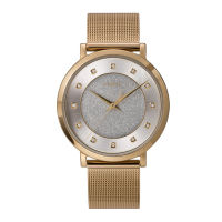 Timex TW2U67100 Tren Crystal นาฬิกาข้อมือผู้หญิง สายสแตนเลส Gold Tone หน้าปัด 38 มม.