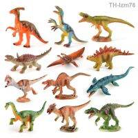 ? ของเล่นจำลอง ของขวัญสำหรับเด็ก จำลองมินิไดโนเสาร์ Series Stegosaurus Velociraptor Pterosaur Tyrannosaurus Rex Therakosaurus Static Model