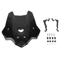 Motorcycle Windshield Windscreen Wind Deflectors with Brackets for Yamaha FZ10 MT10 FZ-10 MT-10