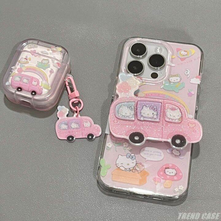 เคสโทรศัพท์มือถืออะคริลิค-แบบนิ่ม-ลายการ์ตูนคิตตี้-กันกระแทก-สําหรับ-iphone-14-13-12