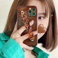 HF เคสโทรศัพท์แฟชั่นสำหรับ iPhone,เคสนิ่มกันกระแทกสร้อยข้อมือสายรัดข้อมือใสสำหรับ iPhone 13 12 Pro Max 11 Pro Max X XS XR 7 8 Plus SE 2020