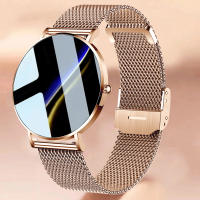 2022ใหม่ Ultra Thin Smart Watch ผู้หญิง1.36 "AMOLED 360*360 HD Pixel จอแสดงผลเสมอแสดงเวลา Call Reminder Smartwatch สุภาพสตรีกล่อง