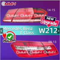 For Mercedes Benz E W212 2009-2015 Upgrade Modify LED อัพเกรด retrofit นำ เสื้อ​ไฟท้าย ไฟท้าย​แต่ง ไฟท้ายไฟเบรค​ ไฟเลี้ยว Taillamp Taillight ไฟท้าย​ พร้อมทับทิม ไฟท้ายกันชนหลังสําหรับ​ ทับทิมในฝาท้ายไฟท้าย ไฟเบรก ไฟสัญญาณเตือน