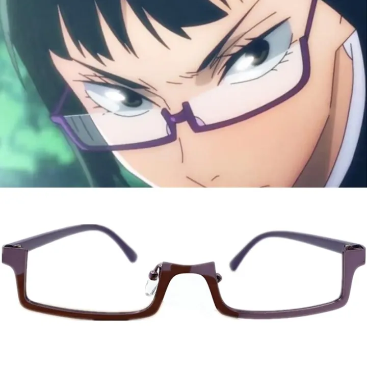 Jujutsu Kaisen Anime Cosplay Costume Maki Zenin Eyewear Purple Half