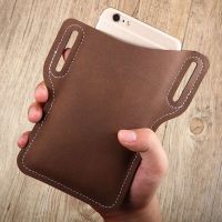 Men Phone Case Holster Cellphone Loop Holster Belt Waist Bag Props Leather Purse Phone Wallet Running Pouch Travel Camping Bags Running Belt