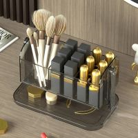 【YD】 Makeup Organizer Rotatable Large Capacity Desktop Dresser Sundries Storage