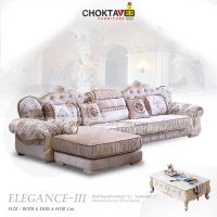 โซฟาหลุยส์ L-shape 370cm. รุ่น รุ่น TSF-80809 Elegance Sofa