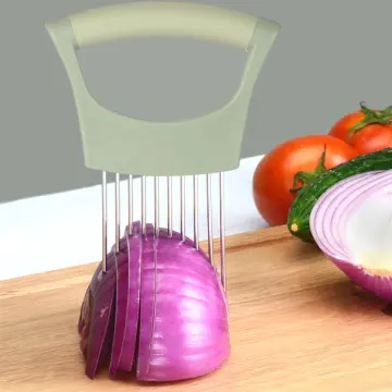 Onion Slicer Holder, Onion Holder For Slicing, Crinkle Cutter