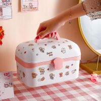 ► Children 39;s Hair Accessories Storage Box Girl Hair Clip Ring Hair Hoop Hair Clip Makeup Cute Rubber Band Head Rope Jewelry Box